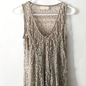 Johnny Was 4 Love And Liberty Mesh Embroidered Maxi Dress XS